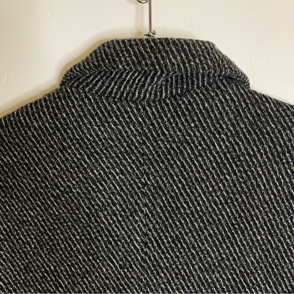Urban Outfitters Silence + Noise Wool Blend Herring-bone Textured Peacoat Coat - Picture 7 of 9